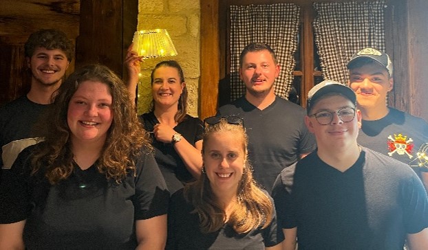 von links: Leon, Sarah, Melissa, Dinah, Livio, Laurens, Lukas